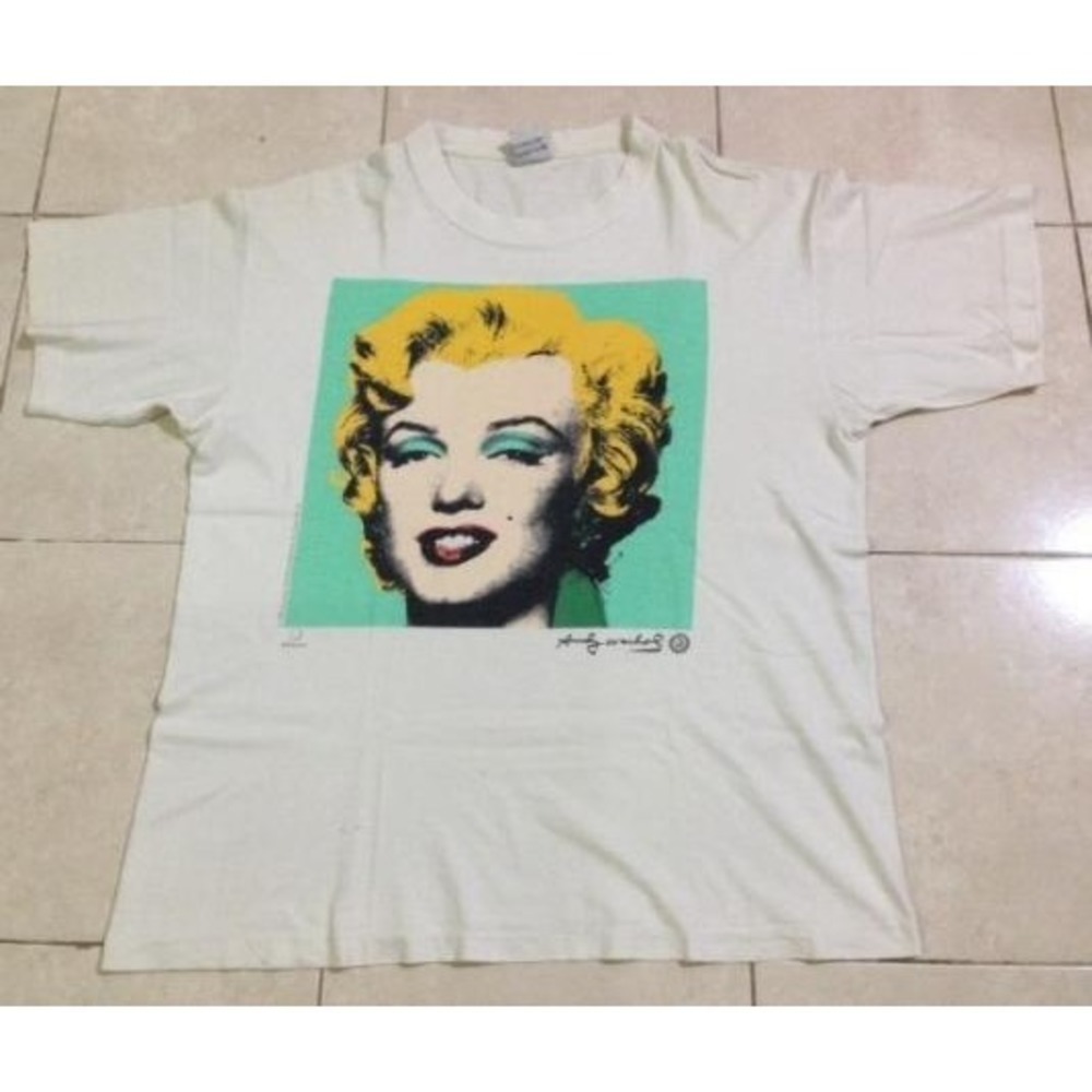 Vintage 1980S Marilyn Monroe Andy Warhol Art Tshirt